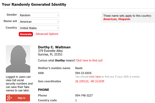 How to create a new identity