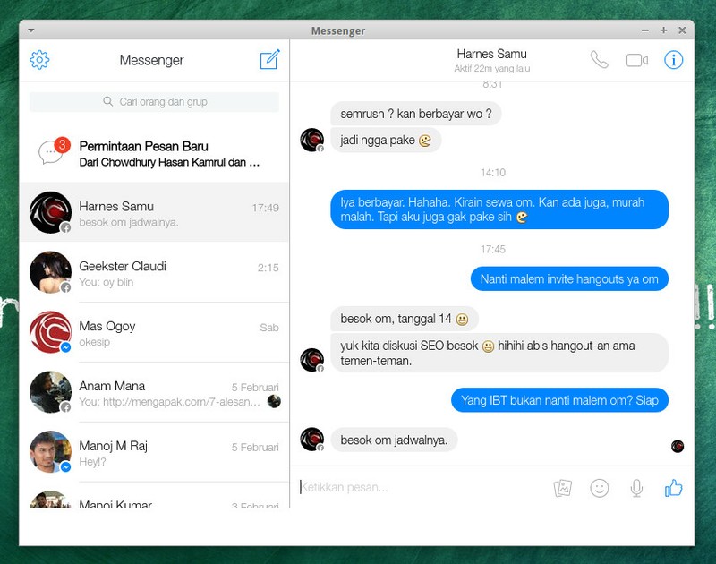 facebook messenger download for pc