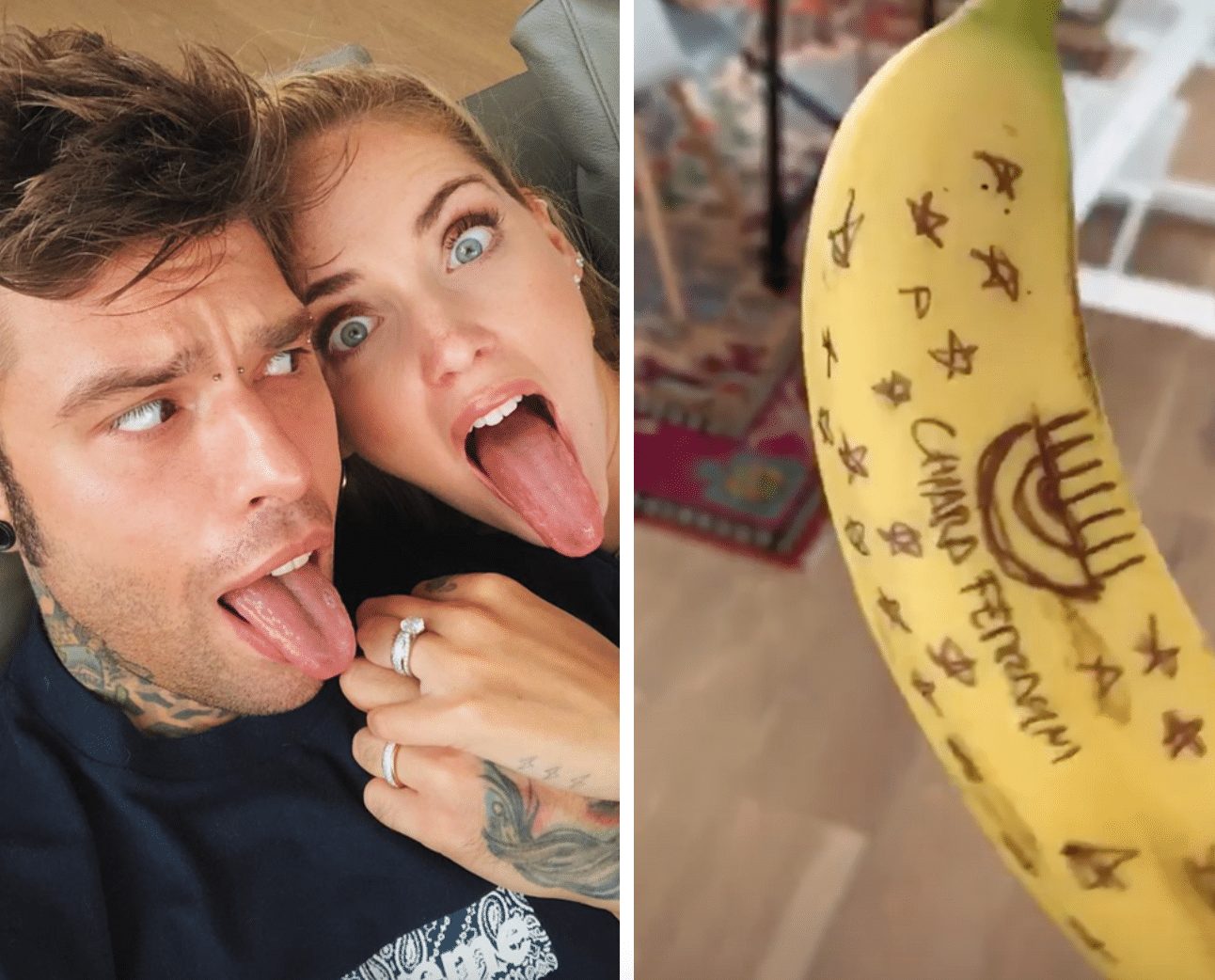 E dopo l’acqua della Ferragni arriva la banana di Fedez a 25 euro