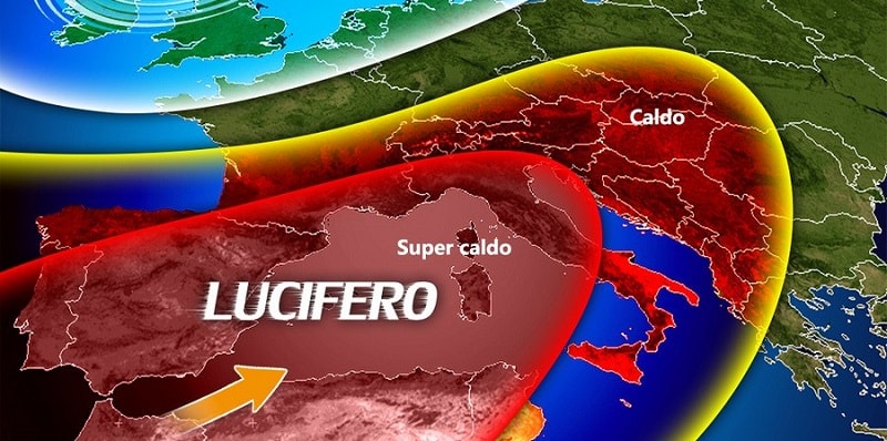 Meteo, arriva Lucifero: temperature ancora in salita