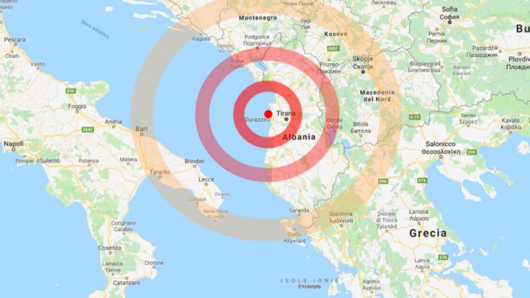 Terremoto in Albania: forte scossa di 5.8, avvertita anche in Puglia. Si temono danni a Durazzo