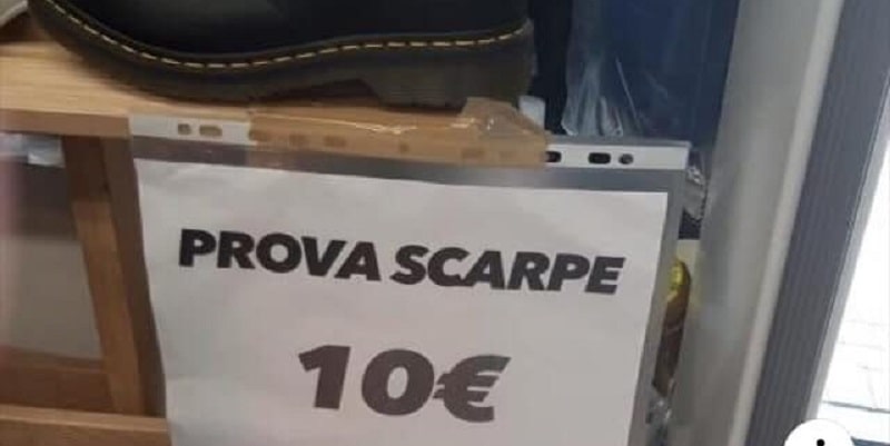 Vuoi provare le scarpe? Ci vogliono 10 euro, la curiosa iniziativa dei negozi