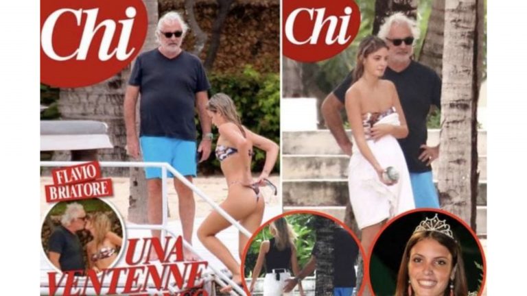 Flavio Briatore in vacanza con Benedetta Bosi, la presunta nuova fidanzata ha 49 anni meno di lui