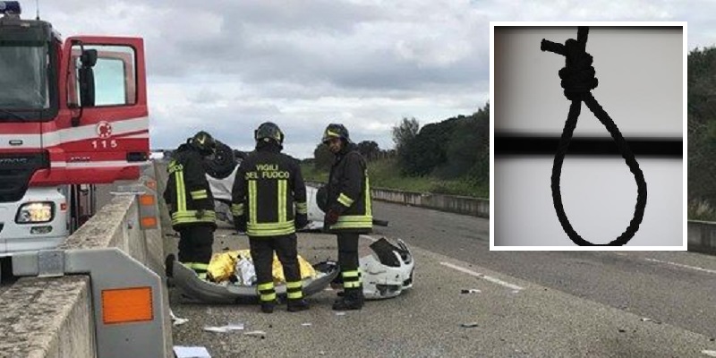 Fa l’incidente con l’auto del padre, 23enne si impicca: lo trova il papà