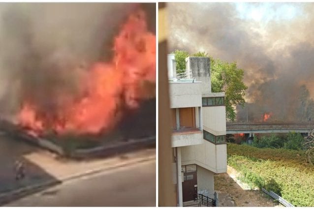 Italia, devastante incendio: le fiamme arrivano alle case. Il video