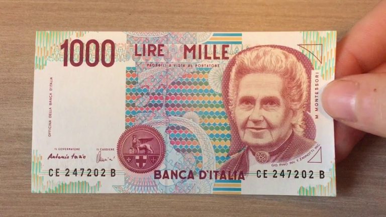 Se hai queste mille lire preparati, stai per fare una vita da re. Tutte le nonne le conservano in casa