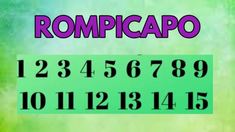 Rompicapo | 15 numeri e 3 secondi: non ce la farai mai