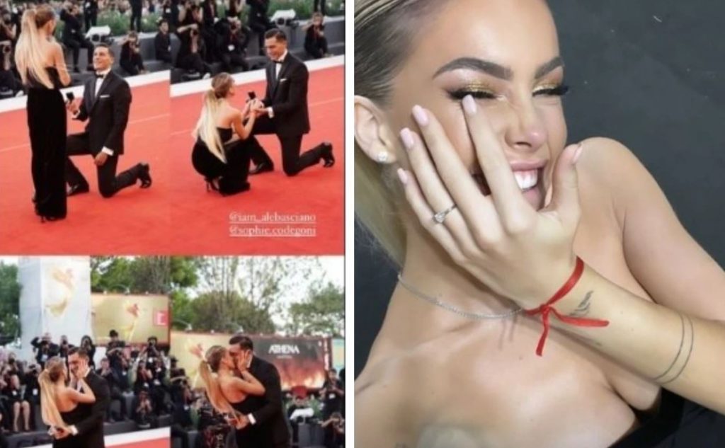 Proposta di matrimonio sul red carpet di Venezia: sono due ex concorrenti del “GF Vip”