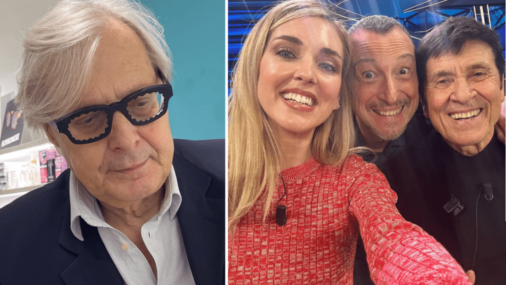 Vittorio Sgarbi mena duro: “Festival miserabile, Chiara Ferragni inetta”