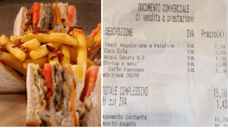 La titolare del bar che chiede due euro per dividere un toast a metà: “Il lavoro si paga”